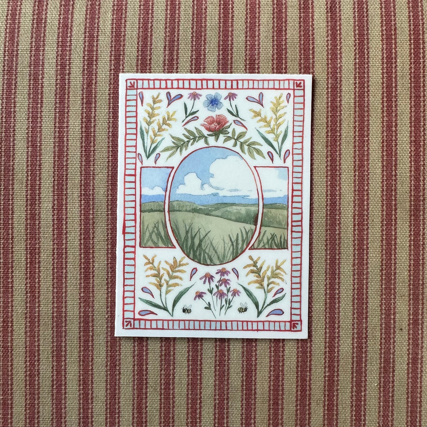 Prairie Illustration Sticker