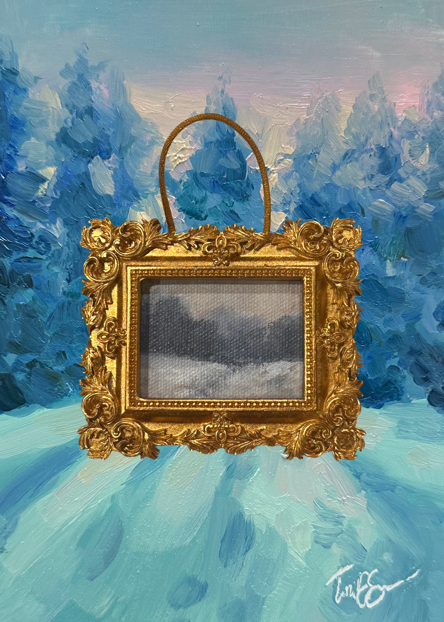 hand painted ornament no. 1