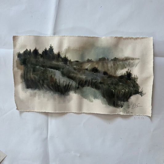Landscape on Raw Canvas