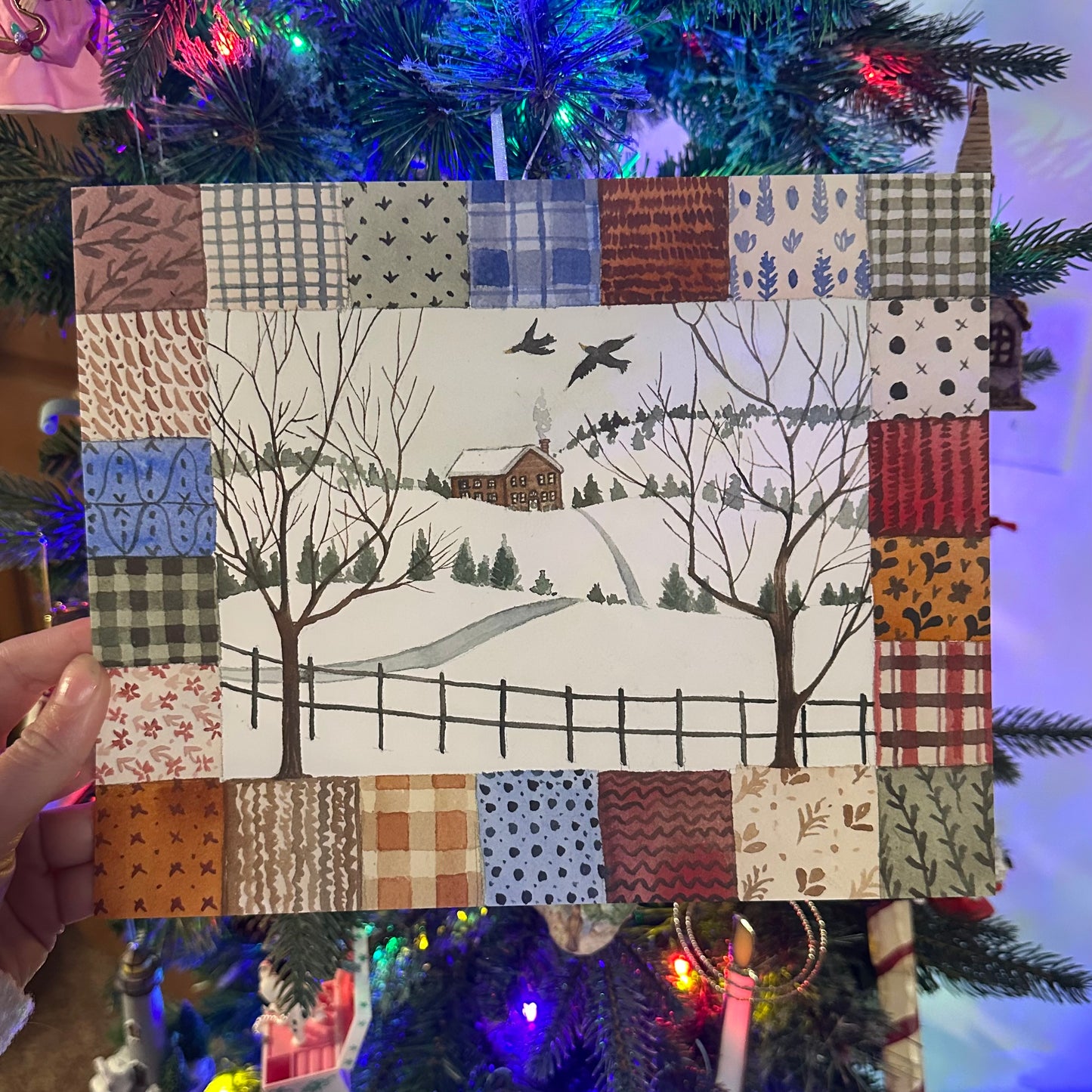 Winter Folk Art Print