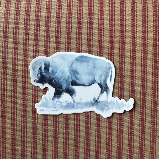 Blue Bison Sticker