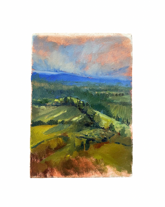 San Gimignano - Oil Sketch