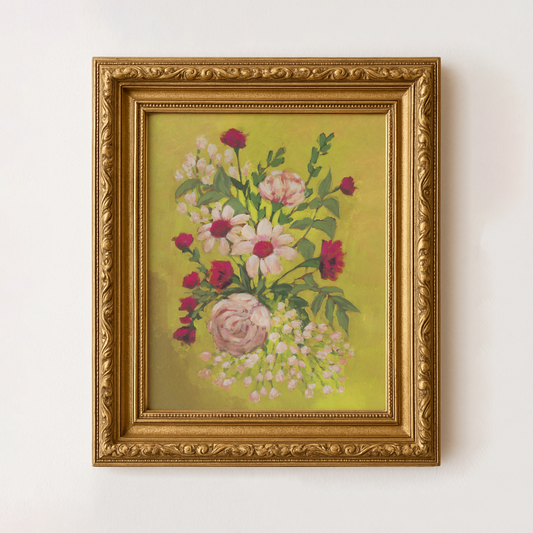 Chartreuse Floral