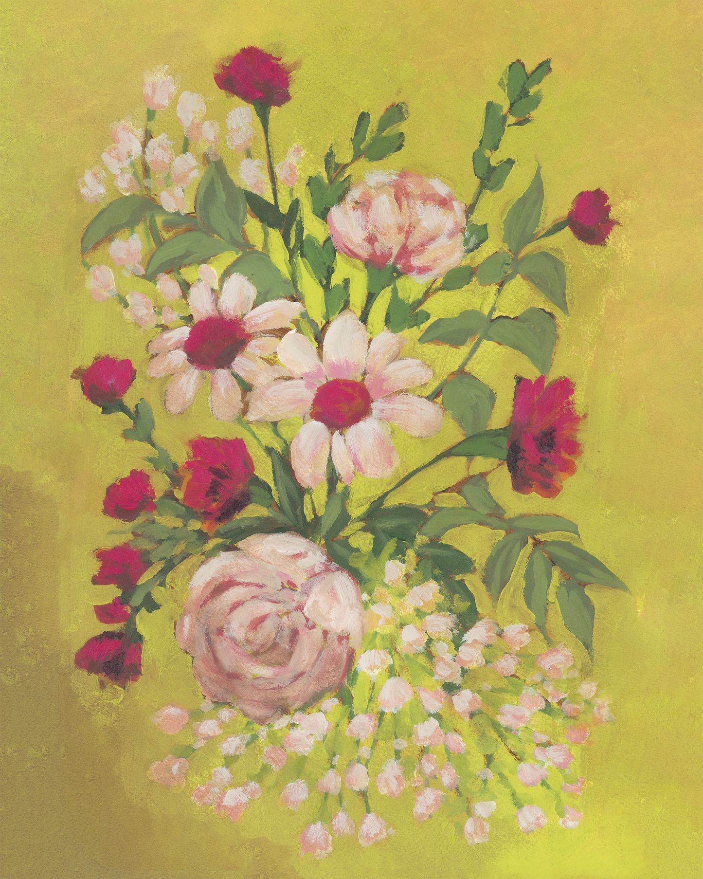 Chartreuse Floral